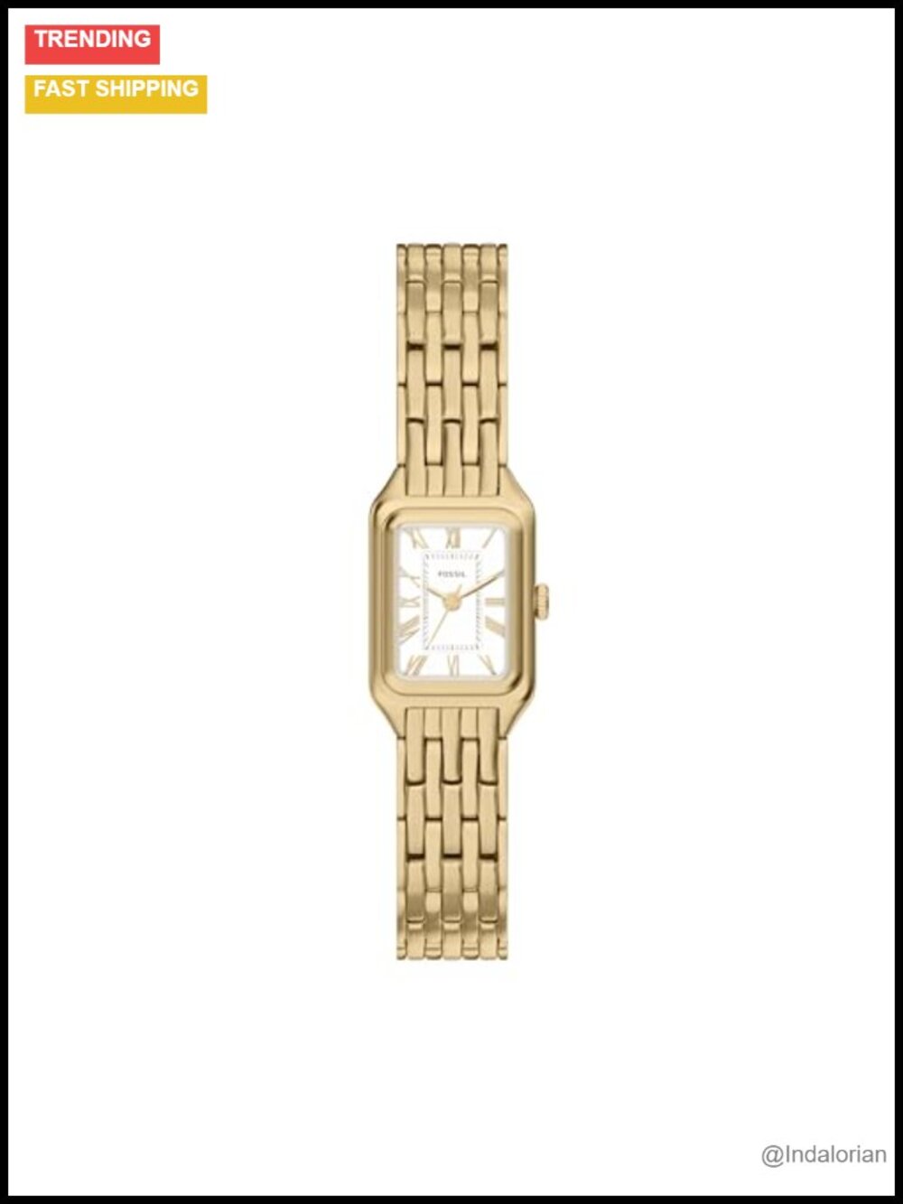 Fossil Raquel Women's Quartz Stainless Steel Watch Rectangle